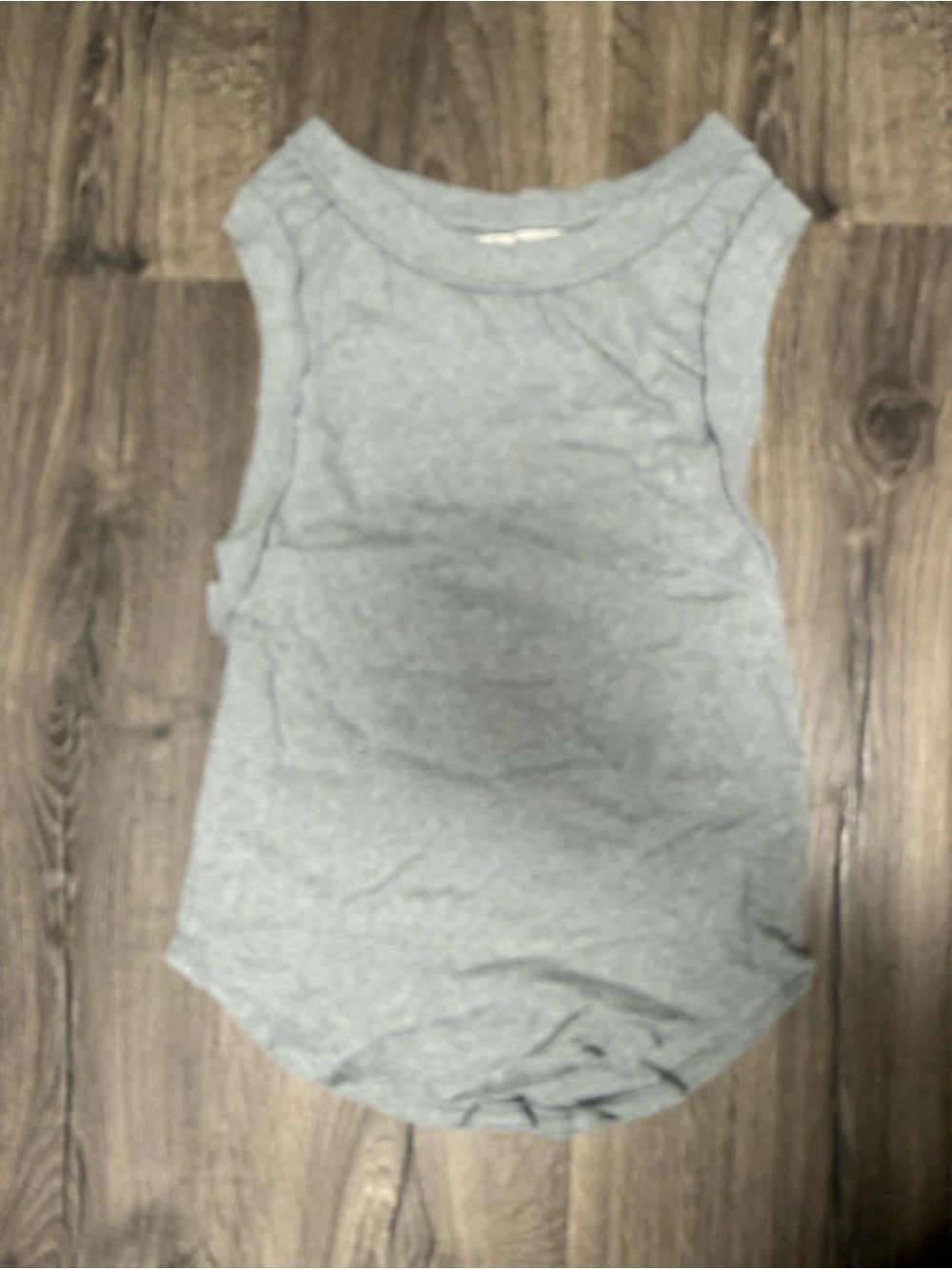 We The Free Light Gray Scoop Neck Tank